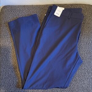 Rowm Elegant Men's Dark Blue Dress Pants Stretch Fabric #585